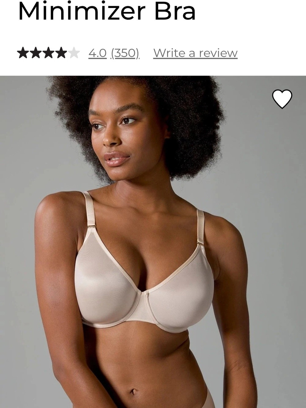 Soma Unbelieveable Minimizer Bra - NWT